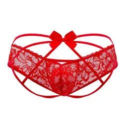 CandyMan Jockstrap Noeud Frigg Rouge